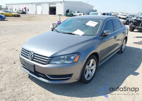 2012 Volkswagen Passat 2.5L Se из США, поврежденный, VIN 1VWBH7A36CC109582